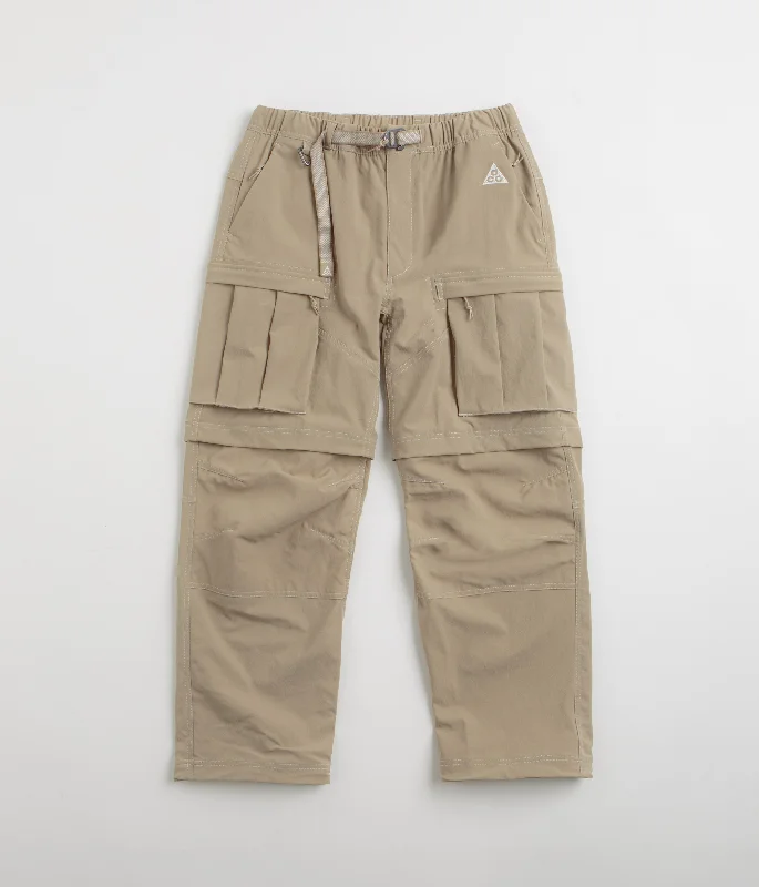 Pants-Button-Fly-Nike ACG Smith Summit Cargo Pants - Khaki / Light Iron Ore / Summit White