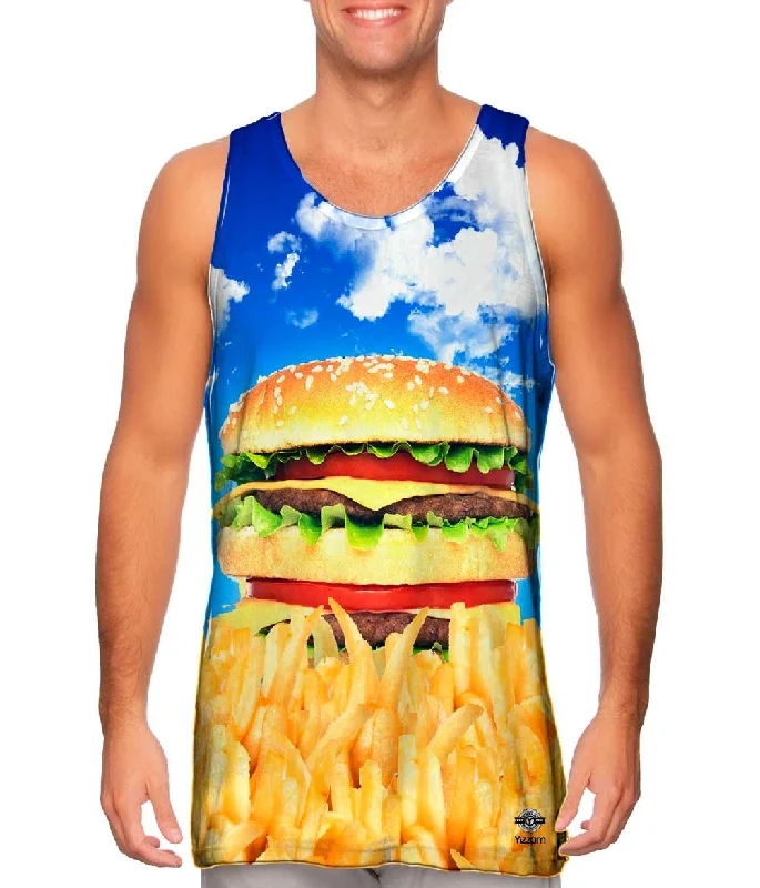 Tank-Top-Brown-Burger Fry Sunrise