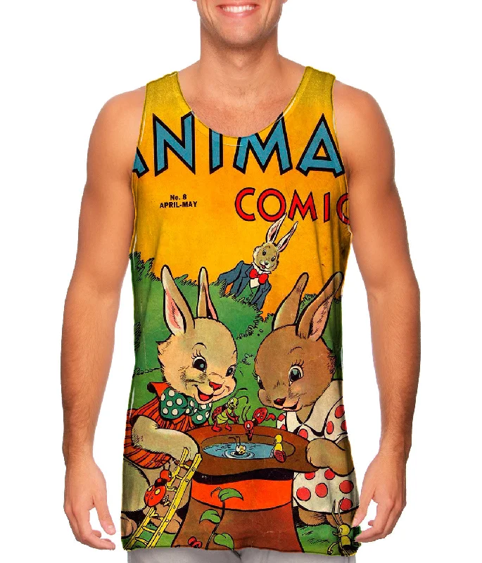 Tank-Top-Purple-Bunny Fun Comic Retro