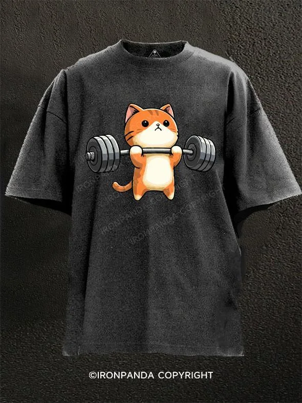 T-Shirt-Recycled-Light Weight CAT Washed Gym Shirt