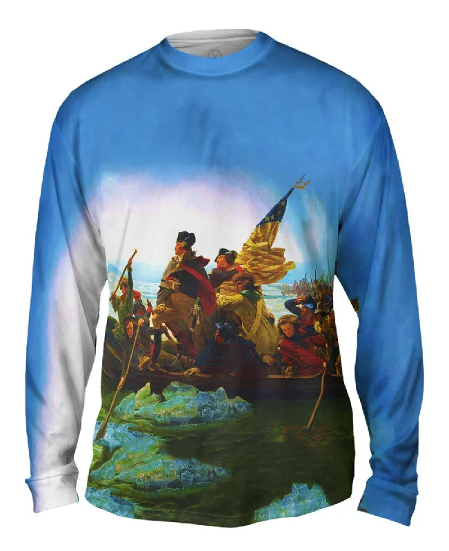 Long-Sleeve-Stylish-Emanuel Leutze - "Washington Crossing The Delaware" (1851)