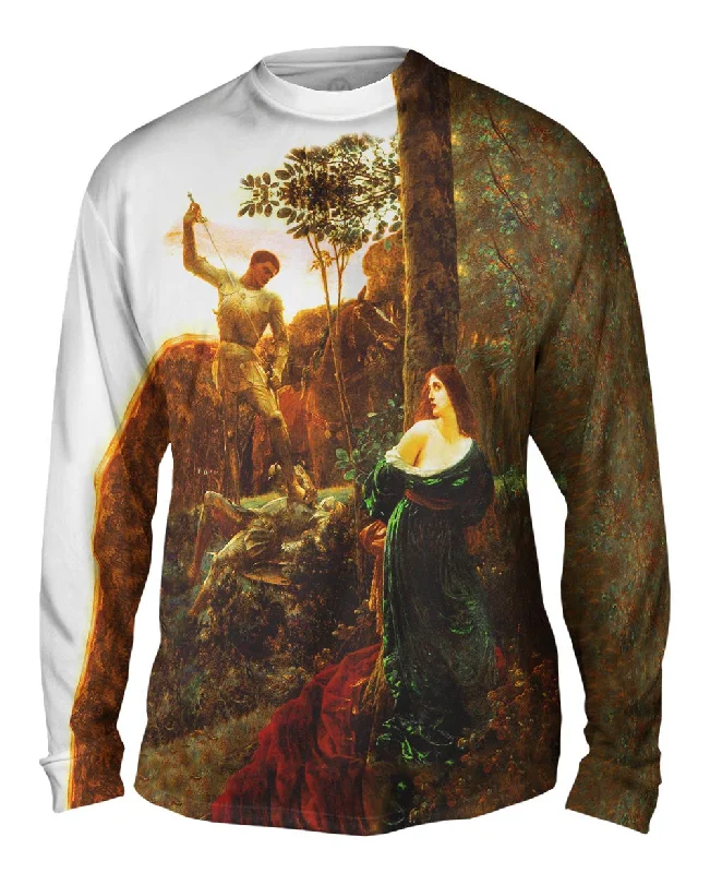 Long-Sleeve-Unisex-Sir Frank Dicksee - "Chivalry" (1885)