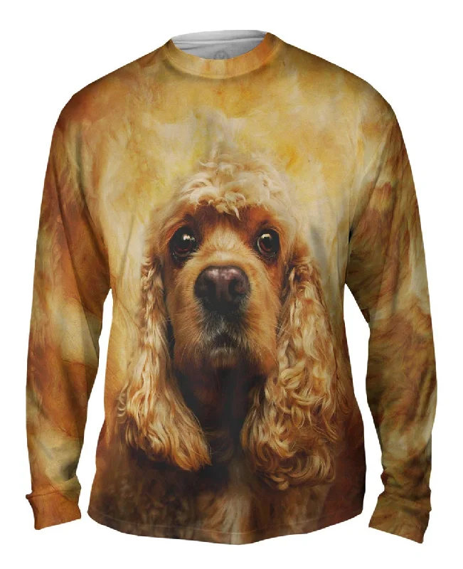 Long-Sleeve-Skateboarding-American Cocker Spaniel Face