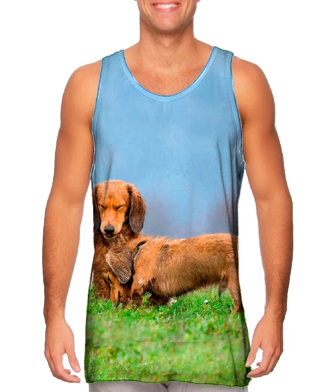 Tank-Top-Hemp-Dachshunds Fuzzy Hug