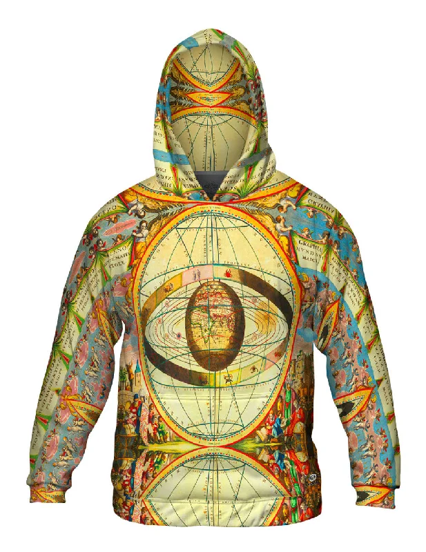 Hoodie-Boho-Antique Map Cellarius Ptolemaic System