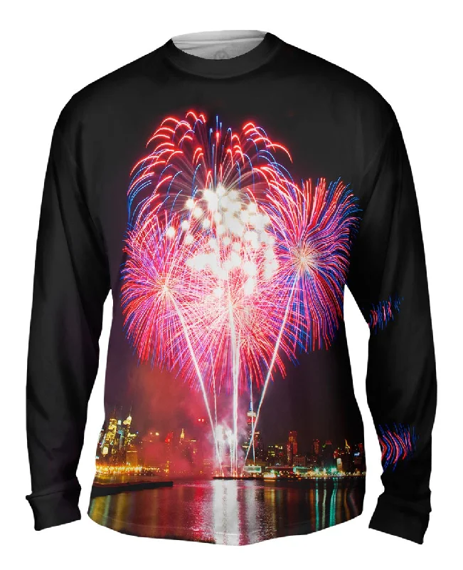 Long-Sleeve-Blue-Fireworks Fun