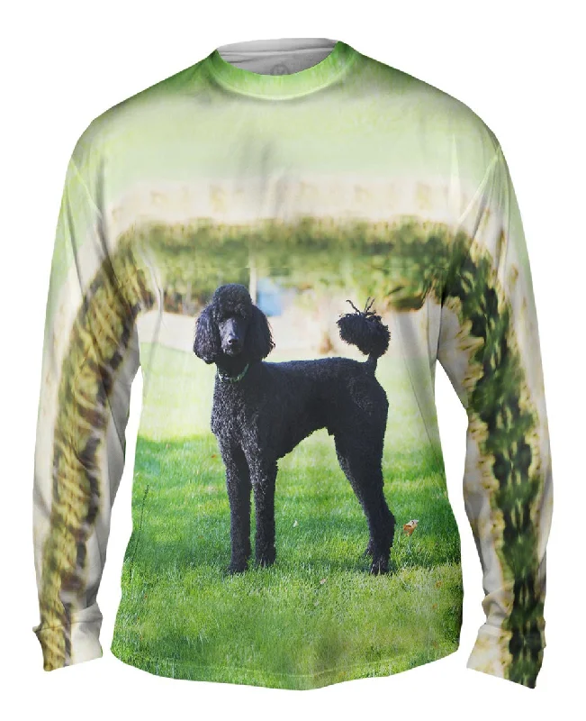 Long-Sleeve-Polyester-Fearless Black Poodle