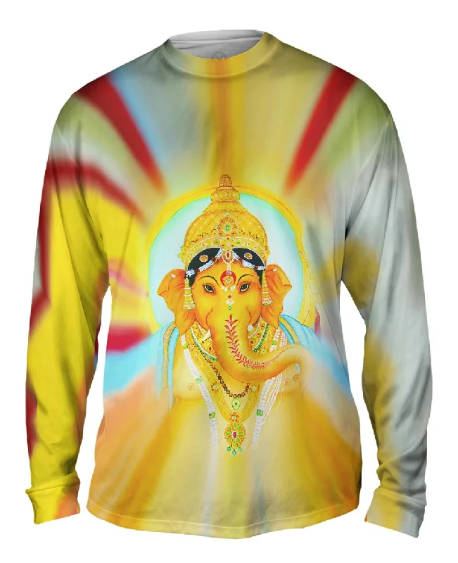 Long-Sleeve-Washable-Hindu God - "Ganesha Almighty"