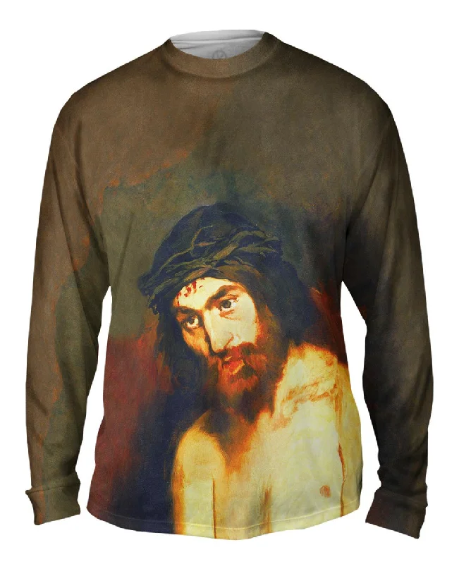 Long-Sleeve-Orange-Edouard Manet - "Head Of Christ" (1864)