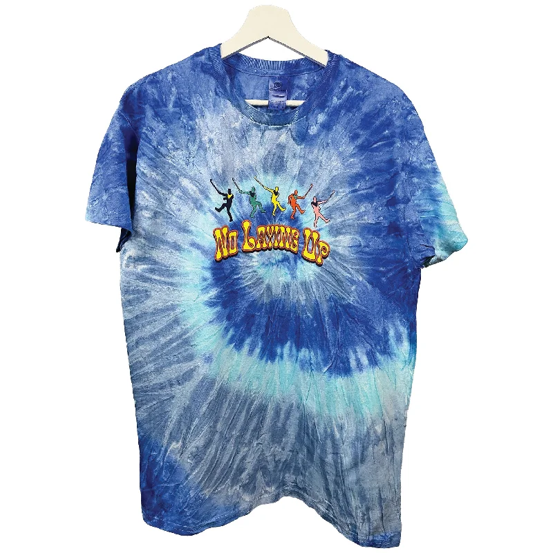 T-Shirt-Yellow-No Laying Up Dancing Wayward Tie Dye T-Shirt | Blue