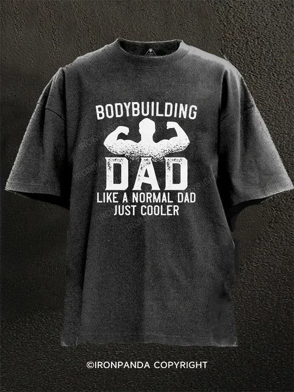 T-Shirt-Washable-Bodybuilding dad Washed Gym Shirt