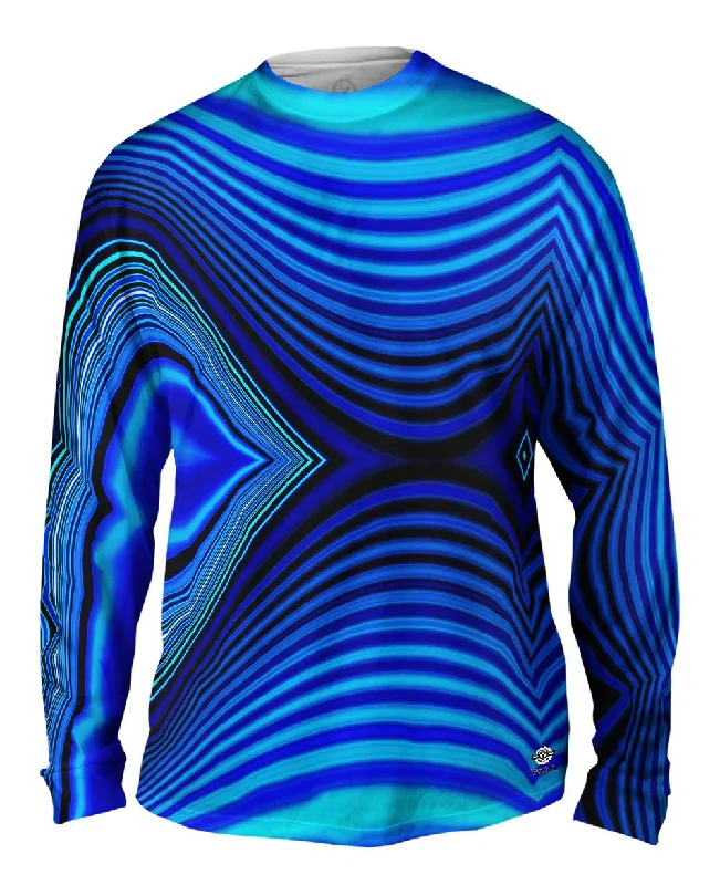 Long-Sleeve-Daily-Wear-Wave Lines Pattern Abstract