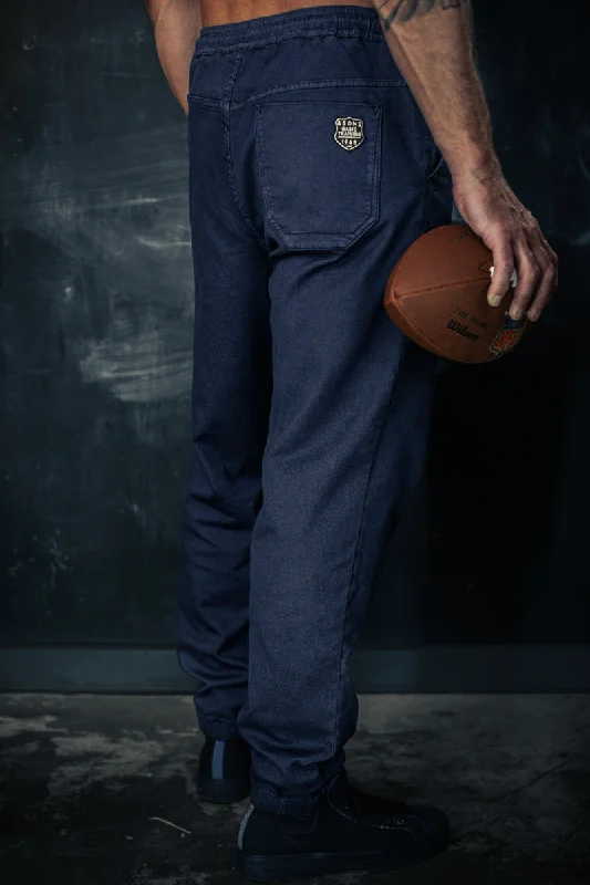 Pants-Minimalist-&SONS Coach Track Pant Navy