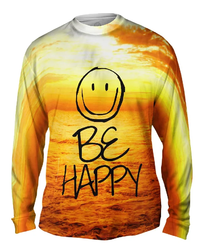 Long-Sleeve-Printed-Flow With The Motion Be Happy Sea