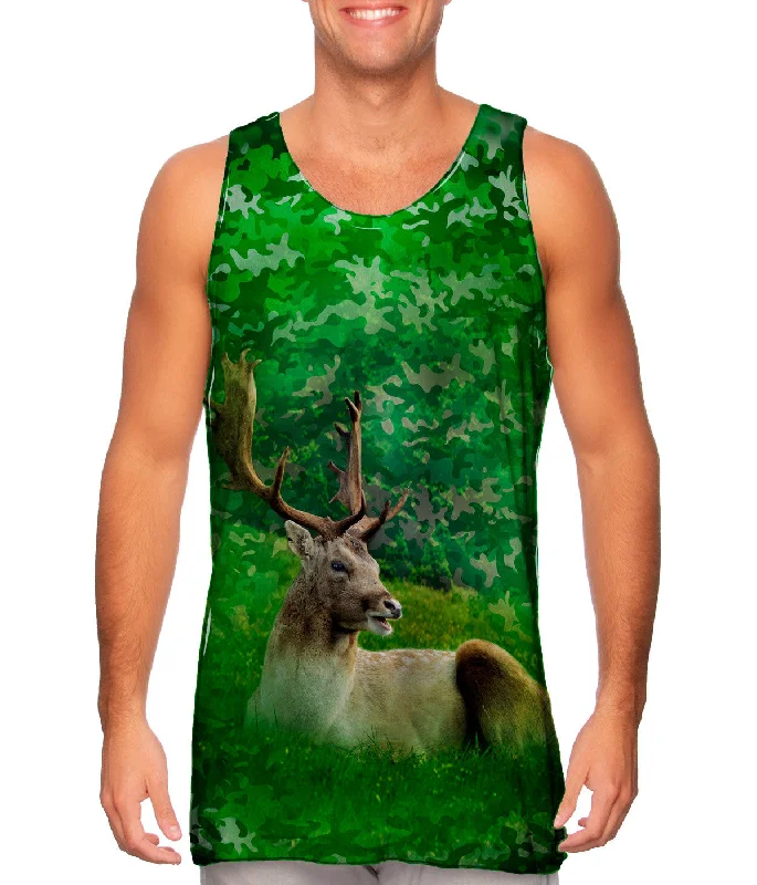 Tank-Top-Nylon-Camouflage Stag Deer