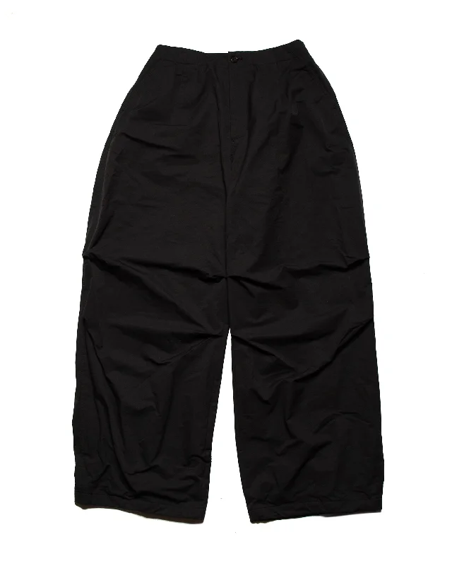 Pants-Tapered-Amomento Mens Cotton Nylon Fatigue Pants Black