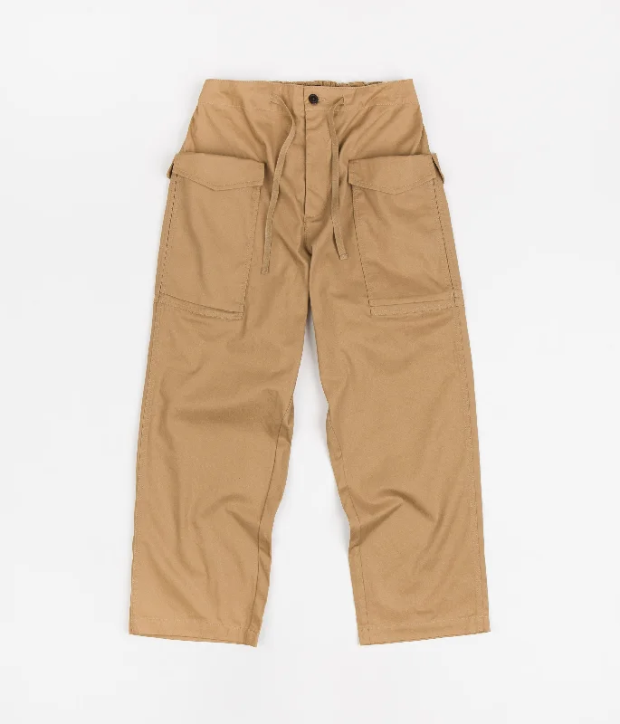 Pants-Family-Matching-Workware Side Pocket Pants - Khaki