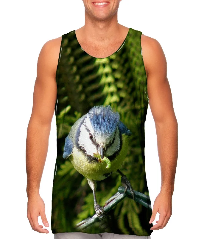 Tank-Top-Stylish-Blue Bird Bounce