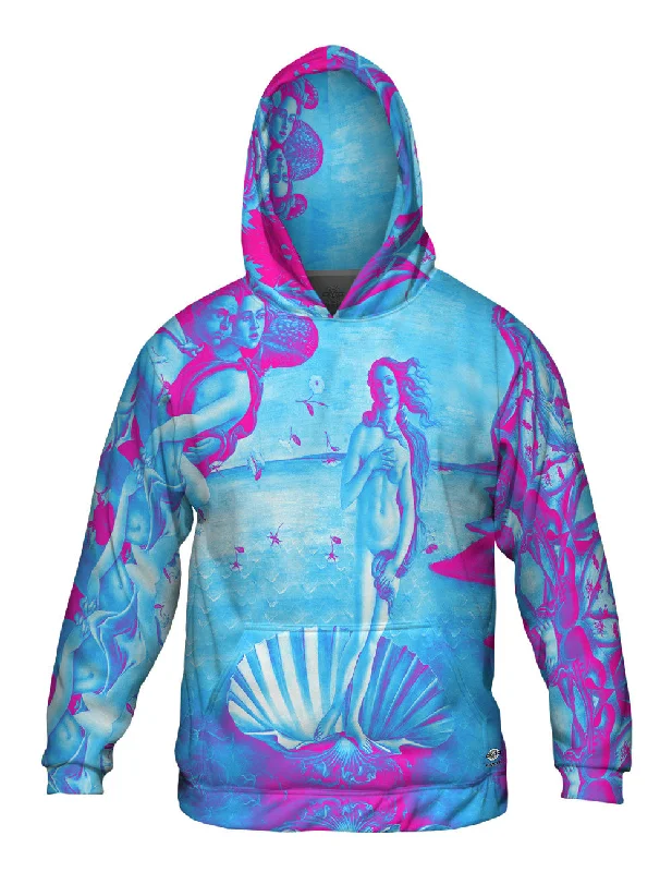 Hoodie-Thermal-Botticelli Venus - "Pop Art Pink Blue" (1486)