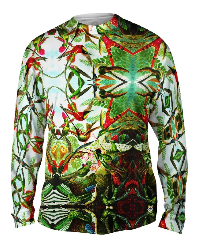 Long-Sleeve-College-Ernst Haeckel - "Trochilidae " (1904)