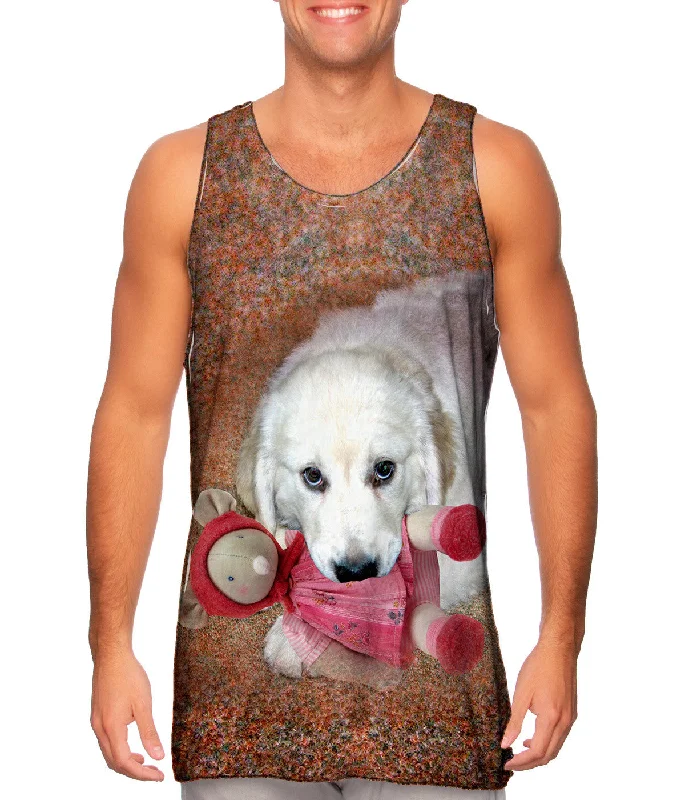 Tank-Top-V-Neck-Chew Toy Labrador