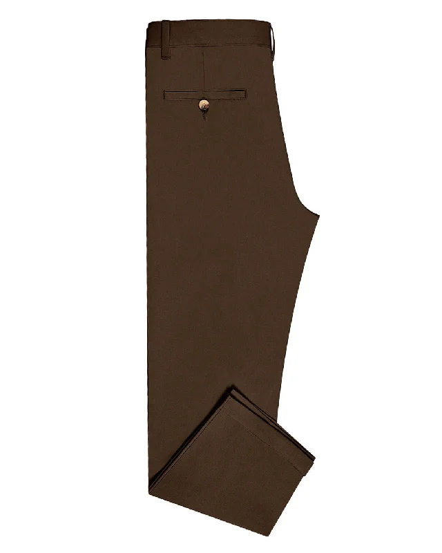 Pants-Moisture-Wicking-Genoa Chino Pant Coffee Brown