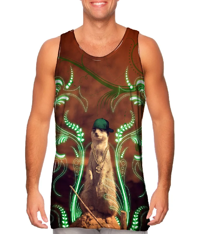 Tank-Top-Organic-Bling Rapper Meercat