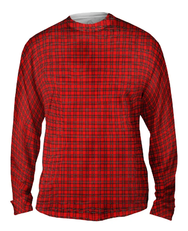 Long-Sleeve-Athletic-Tartar Pattern Red