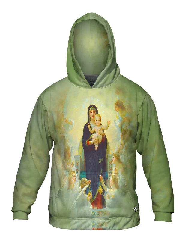 Hoodie-Organic-William Adolphe Bouguereau - "Virgin with Jesus and Angels"