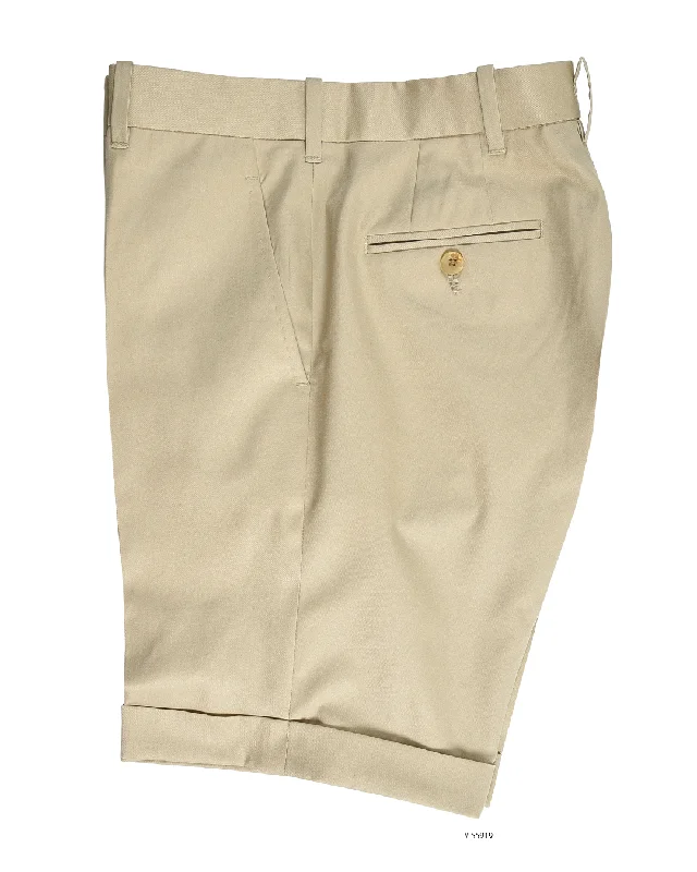 Pants-Straight-Leg-Summer Soft Khaki Twill Shorts