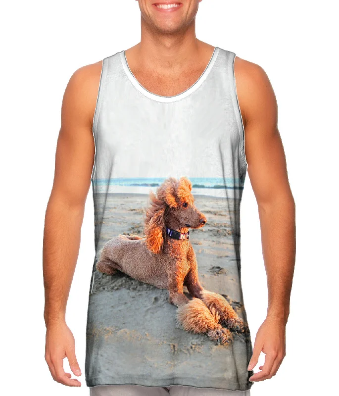 Tank-Top-Gym-Beach Poodle Sunset