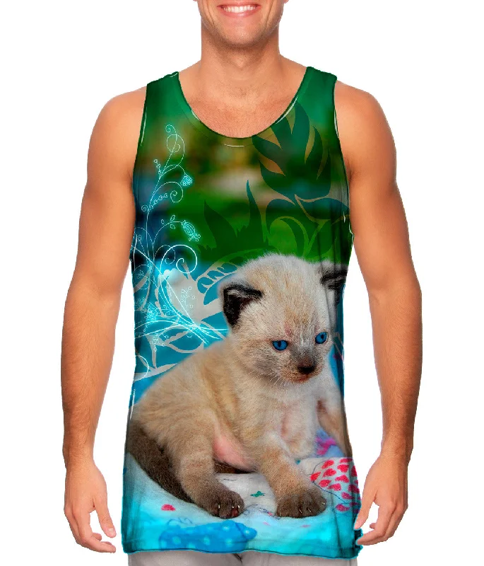 Tank-Top-Running-Blue Siamese Kitten