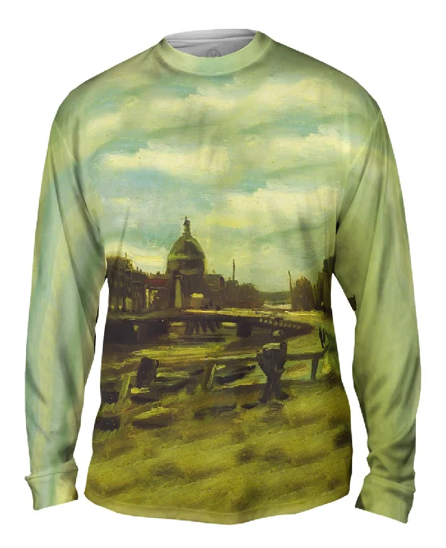 Long-Sleeve-Cotton-Van Gogh -"Singel in Amsterdam" (1885)