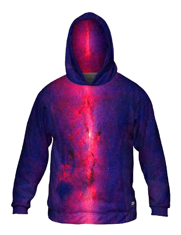 Hoodie-Tie-Dye-Space Center Of The Milky Way Galaxy Purple