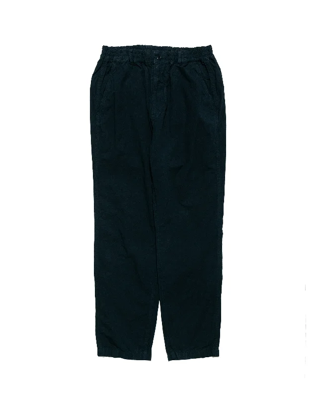 Pants-Training-Sage de Cret High Density Cotton Hemp Tapered Pants Navy