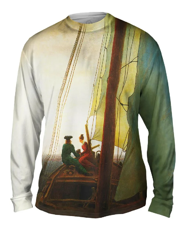 Long-Sleeve-Tactical-Caspar David Friedrich - "On the Sailing Boat" (1819)