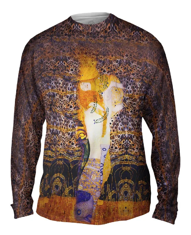 Long-Sleeve-Moisture-Wicking-Gustav Klimt - "Water Serpents I" (1907)