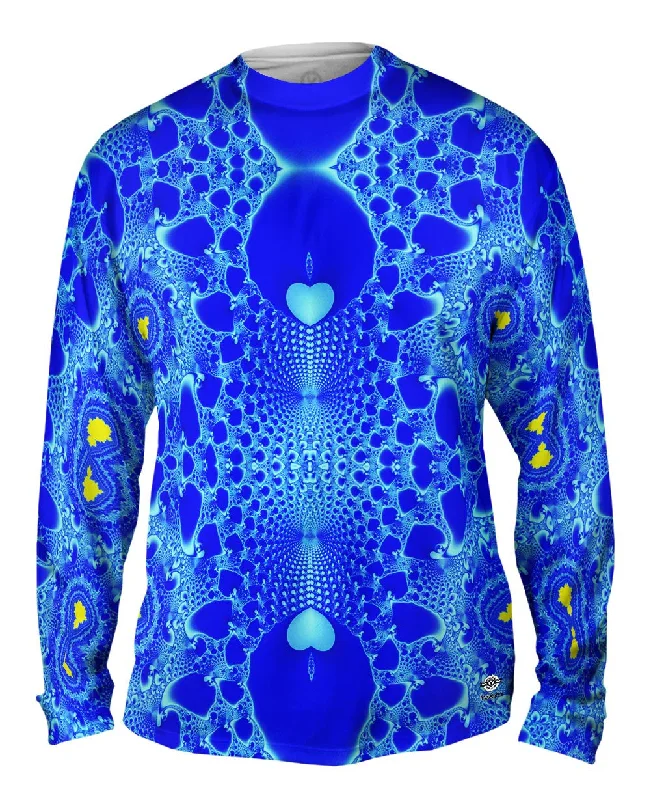 Long-Sleeve-Camo-Blue Fractal Heart