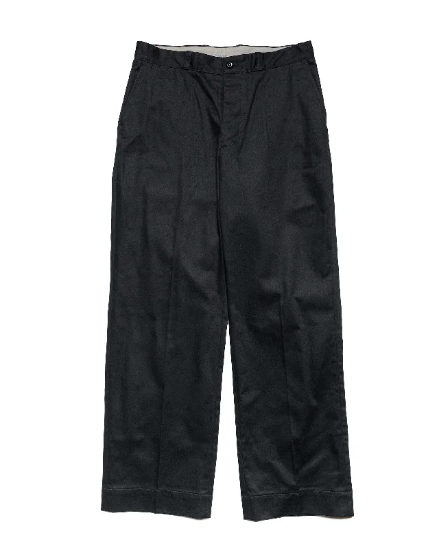 Pants-Spandex-Phigvel Officer Trousers (Regular) Ink Black