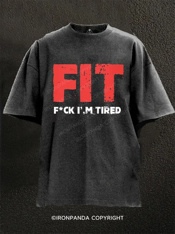 T-Shirt-Printed-Fit Definition Washed Gym Shirt