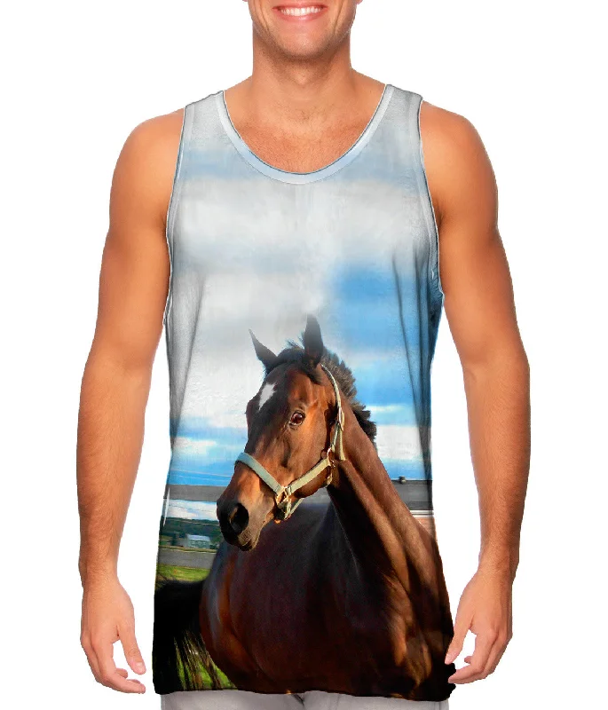 Tank-Top-Embroidered-Eager Horse