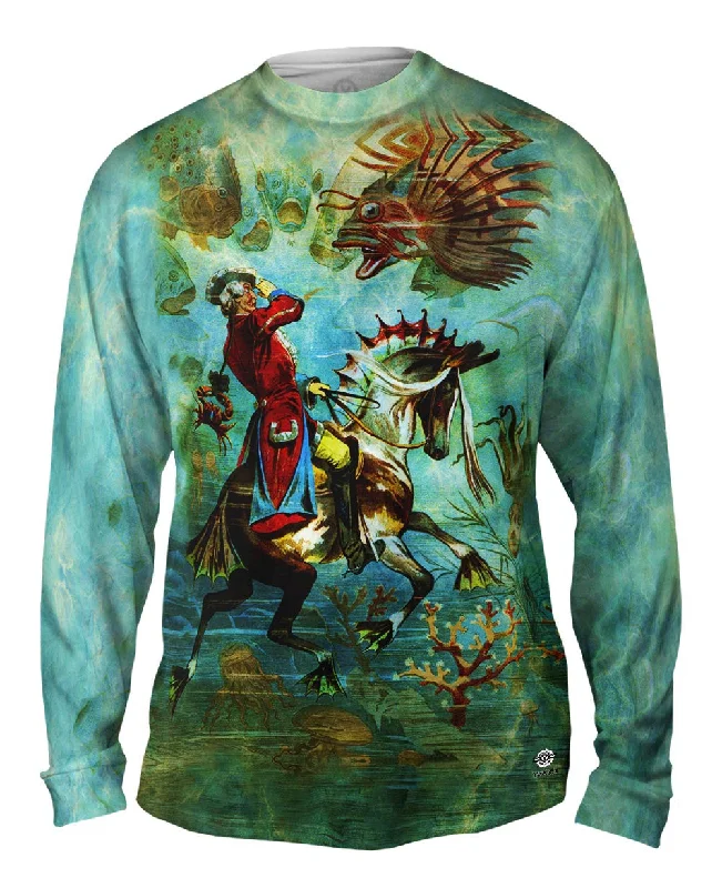 Long-Sleeve-Sportswear-Gottfried Franz - "Baron Munchhausen Underwater" (1896)