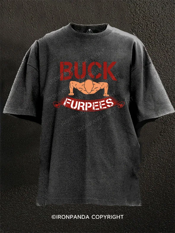 T-Shirt-Retro-Buck Furpees Washed Gym Shirt