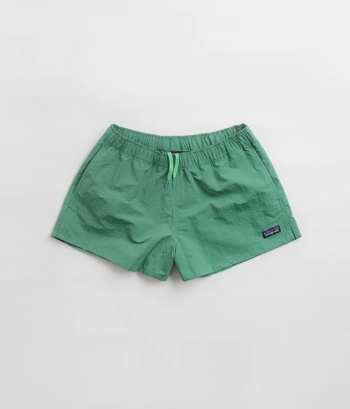 Shorts-Zip-Fly-Patagonia Womens Barely Baggies 2.5" Shorts - Heartleaf Green