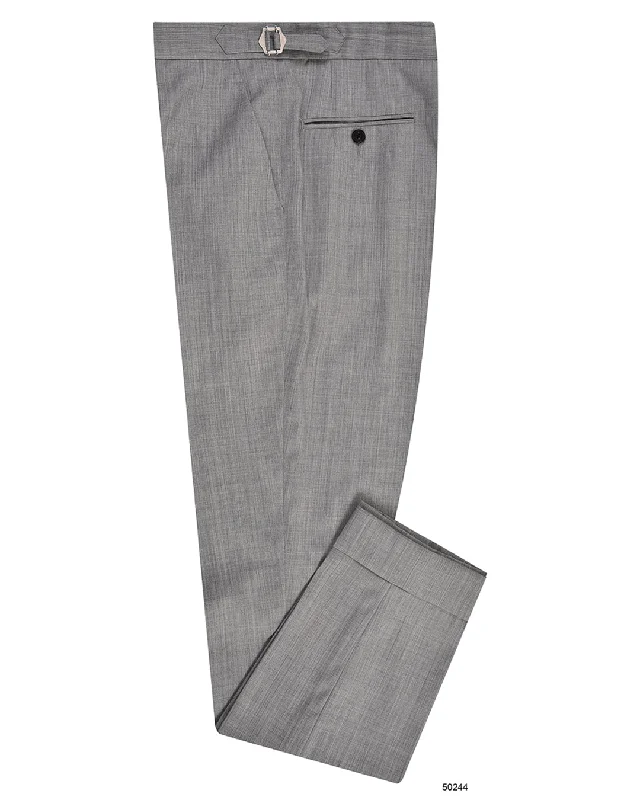 Pants-Green-Washable Wool Light Grey Dress Pant