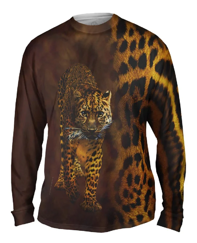 Long-Sleeve-Punk-Leopard Half Skin