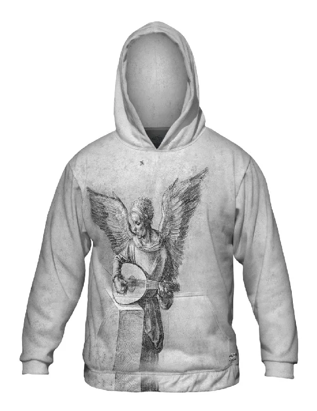 Hoodie-Sportswear-Albrecht Durer - "Winged Man In Idealistic Clothing Playing a Lute" (1497)