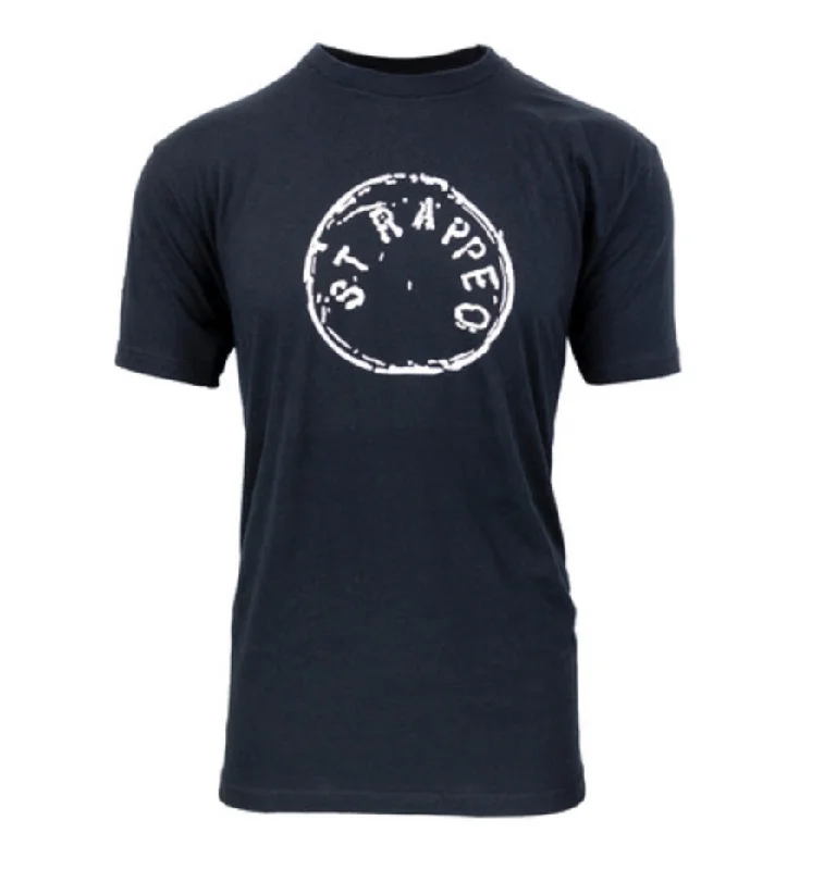 T-Shirt-Y2K-Style-Strapped St. Rappeo Coin T-Shirt | Black