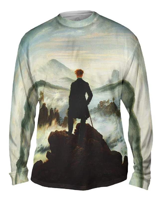 Long-Sleeve-Quick-Dry-Caspar David Friedrich - "Wanderer Above the Sea of Fog" (1818)