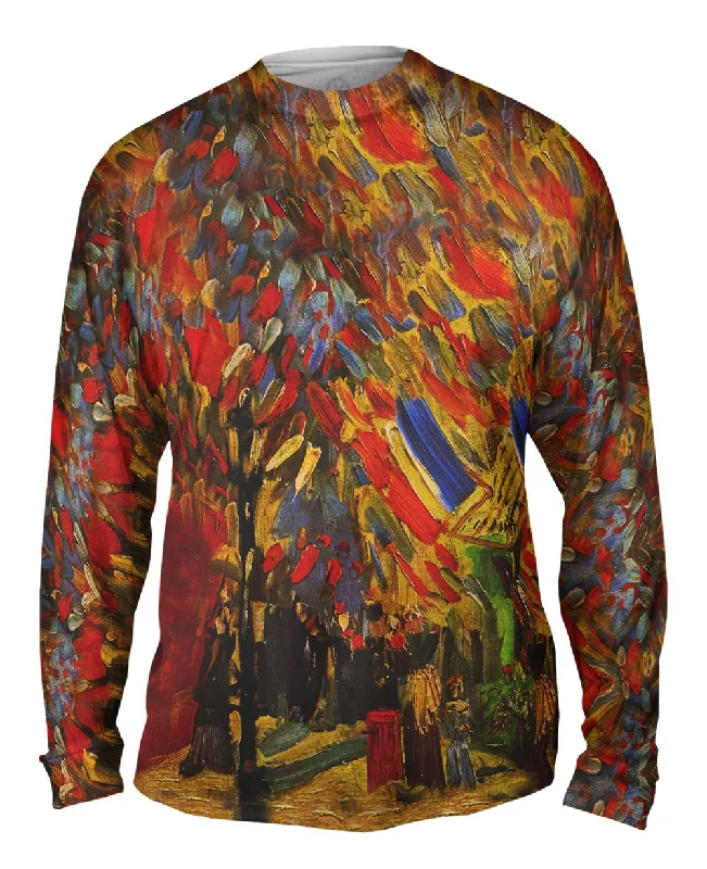 Long-Sleeve-Spandex-Van Gogh -"Celebration in Paris" (1886)